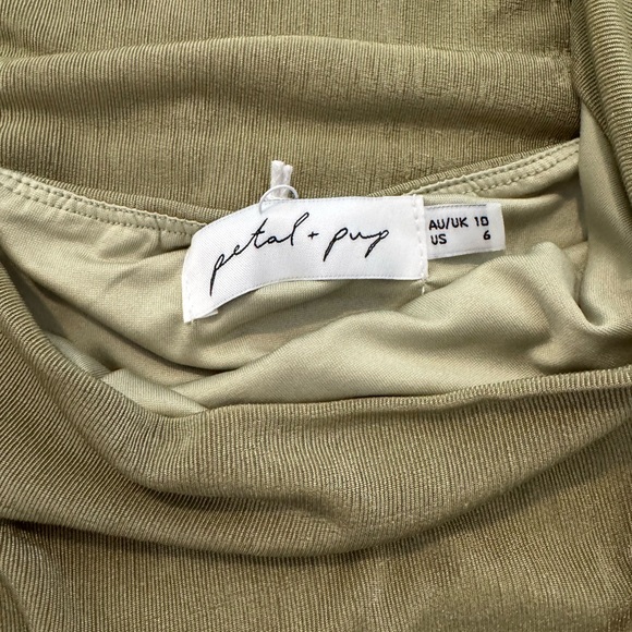 NWT Petal & Pup Sage Green Midi Dress - Picture 6 of 6